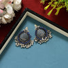 Blue Color Oxidised Meena Earrings (GSE2348BLU)