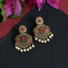 Rani Color Colorful Kundan Antique Earrings (GSE2369RNI)