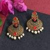 Red Color Antique Earrings (GSE2371RED)