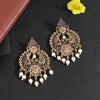 Gold Color Colorful Kundan Antique Earrings (GSE2384GLD)