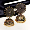 Oxidised Gold Plated Handmade Jhumka Brass Earrings (GSE247GLD)