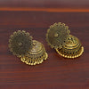 Oxidised Gold Plated Handmade Jhumka Brass Earrings (GSE247GLD)
