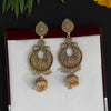 Gold Color Oxidised Earrings (GSE2567GLD)