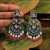 Rani Color Stone Oxidised Dual Tone Earrings (GSE2571RNI)
