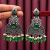 Green Color Premium Oxidised Earrings (PGSE2595GRN)