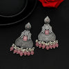 Pink Color Premium Oxidised Earrings (PGSE2595PNK)