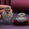 White Color Premium Oxidised Earrings (PGSE2596WHT)