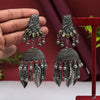 Silver Color Oxidised Big Jhumka Earrings (GSE2616SLV)