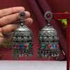 Multi Color Oxidised Big Jhumka Earrings (GSE2618MLT)