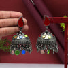 Multi Color Oxidised Big Jhumka Earrings (GSE2623MLT)