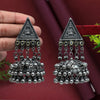 Silver Color Oxidised Big Jhumka Earrings (GSE2628SLV)