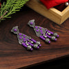 Purple Color Oxidised Earrings (GSE2635PRP)