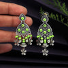 Parrot Green Color Oxidised Earrings (GSE2636PGRN)