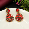 Red Color Oxidised Earrings (GSE2637RED)