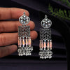 Peach Color Oxidised Earrings (GSE2639PCH)