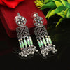 Pista Green Color Oxidised Earrings (GSE2639PGRN)
