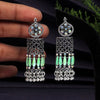 Pista Green Color Oxidised Earrings (GSE2639PGRN)