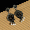 Black Color Oxidised Earrings (GSE2652BLK)