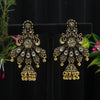 Gold Color Oxidised Earrings (GSE2656GLD)