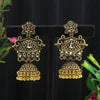 Gold Color Oxidised Earrings (GSE2657GLD)