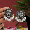 White Color Oxidised Earrings (GSE2666WHT)