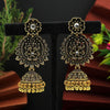 Gold Color Oxidised Earrings (GSE2674GLD)