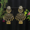 Gold Color Oxidised Earrings (GSE2680GLD)