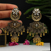 Gold Color Oxidised Earrings (GSE2680GLD)