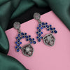 Blue Color Oxidised Earrings (GSE2769BLU)