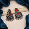 Red Color Oxidised Earrings (GSE2780RED)