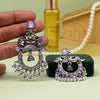Purple Color Oxidised Earrings (GSE2784PRP)