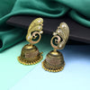 Gold Color Oxidised Big Jhumka Earrings (GSE2787GLD)