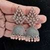 Peach Color Oxidised Earrings (GSE2796PCH)