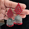Red Color Oxidised Earrings (GSE2796RED)