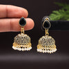 Black Color Oxidised Earrings (GSE2815BLK)