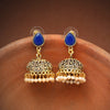 Blue Color Oxidised Earrings (GSE2815BLU)