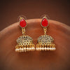 Red Color Oxidised Earrings (GSE2815RED)