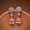 Pink Color Oxidised Earrings (GSE2816PNK)