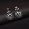 Parrot Green Color Monalisa Stone Oxidised Earrings (GSE2832PGRN)