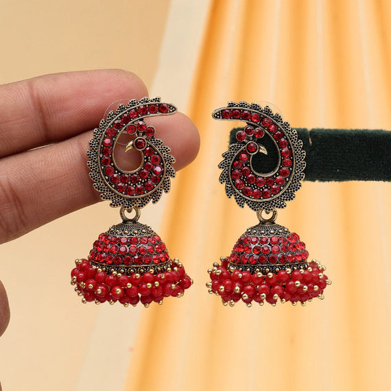 Golden Oxidised Jhumka | Moner Moto - মনের মতো