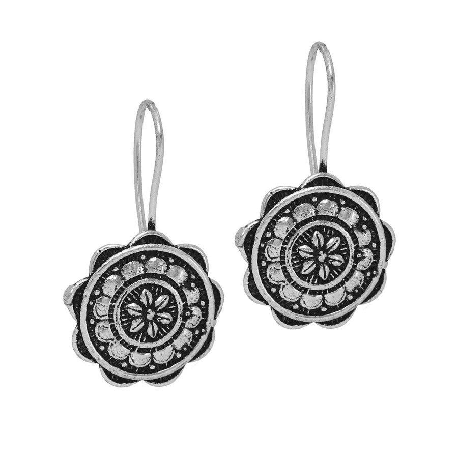 Buy GLAMOURA Rajasthani Ethnic Designer Oxidized German Silver Jhumki  Earring German Silver Metal Jhumki Earring Drops  Danglers Online at  desertcartINDIA