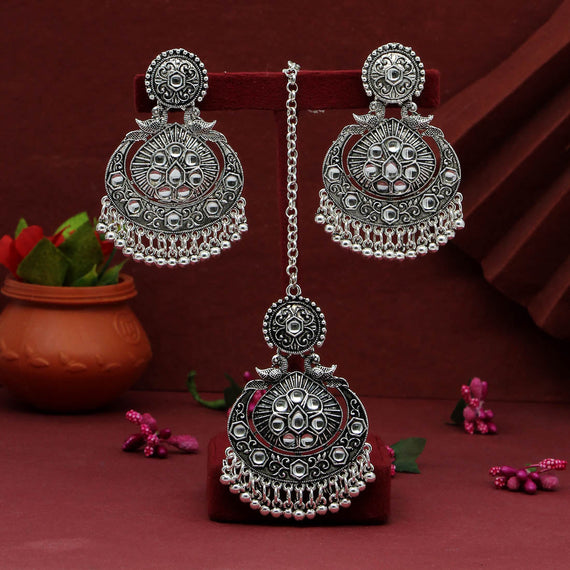 tribal jhumka earrings trje221152 – RevaBeads