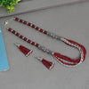Maroon Color Oxidised Beads Necklace Set (GSN1605MRN)
