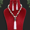 Light Pink Color Oxidised Beads Necklace Set (GSN1606LPNK)
