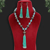 Rama Green Color Oxidised Beads Necklace Set (GSN1607RGRN)