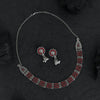 Red Color Oxidised Necklace Set (GSN1624RED)