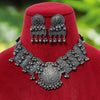 Black Color Oxidised Necklace Set (GSN1641BLK)