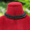 Black Color Oxidised Choker Necklace (GSN1645BLK)