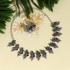 Maroon & Green Color Oxidised Necklace Set (GSN1769MG)