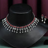 Red Color Oxidised Necklace Set (GSN1770RED)